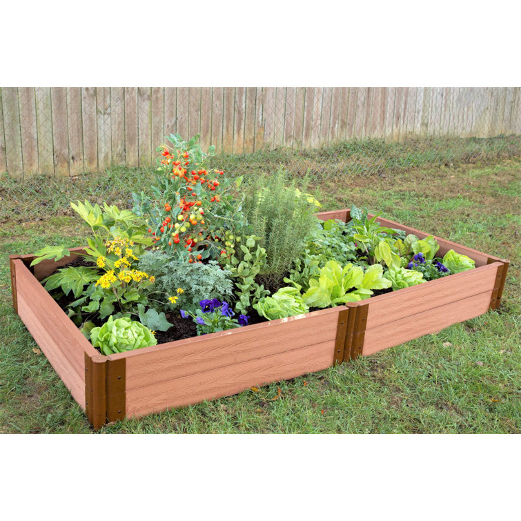 Frame It All 8 ft x 1 ft Composite Raised Garden Bed & Reviews